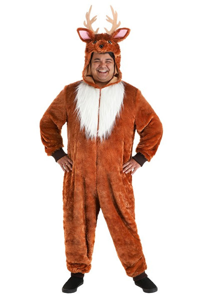Men's Plus Size Dashing Deer Costume - US 2615