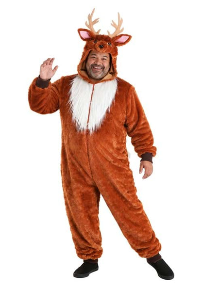 Men's Plus Size Dashing Deer Costume - US 2615