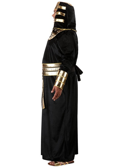 Plus Size Deluxe Pharaoh Black Robe Costume for Adults - US 9534