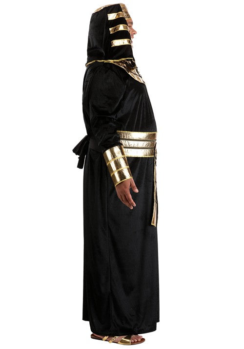 Plus Size Deluxe Pharaoh Black Robe Costume for Adults - US 9534