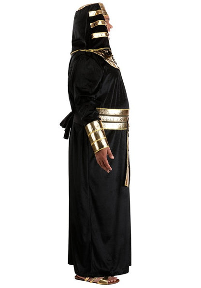 Plus Size Deluxe Pharaoh Black Robe Costume for Adults - US 9534