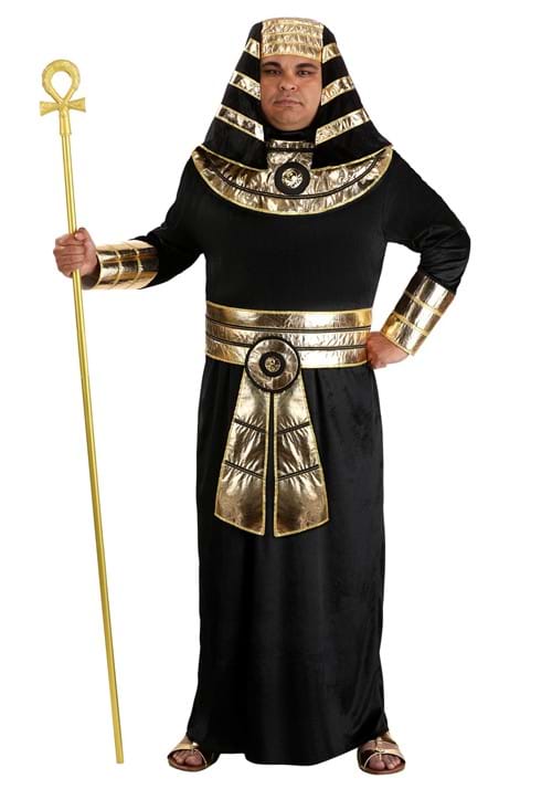 Plus Size Deluxe Pharaoh Black Robe Costume for Adults - US 9534