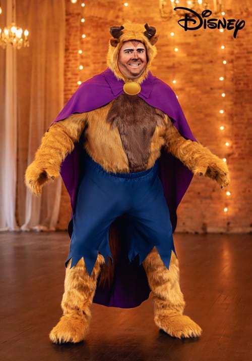 Plus Size Deluxe Caped Disney Beast Men's Costume - US 1333