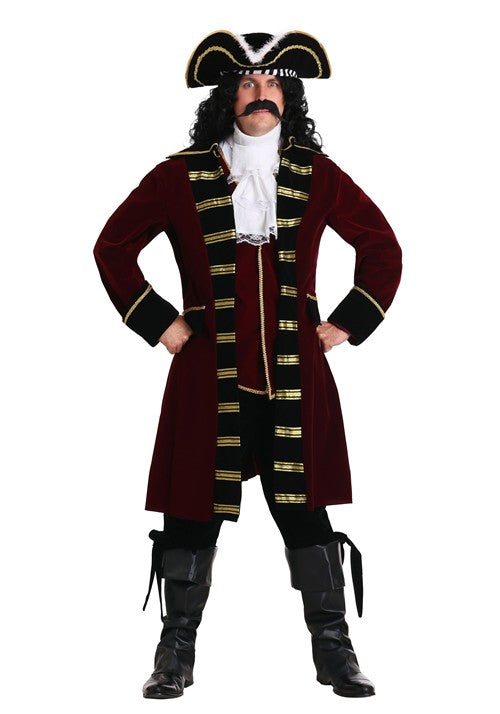 Plus Size Deluxe Captain Hook Men's Costume - US 8381