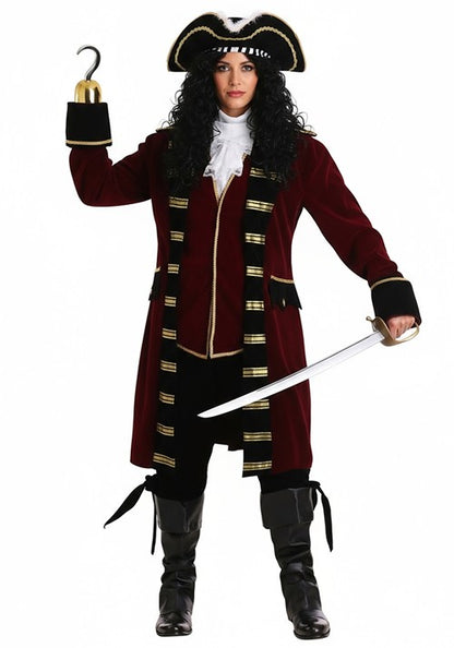 Plus Size Deluxe Captain Hook Men's Costume - US 8381