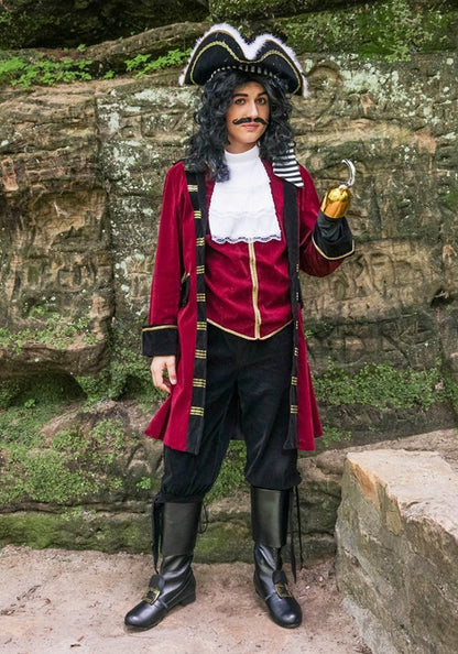 Plus Size Deluxe Captain Hook Men's Costume - US 8381