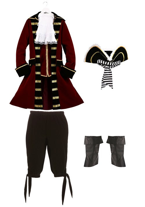Plus Size Deluxe Captain Hook Men's Costume - US 8381
