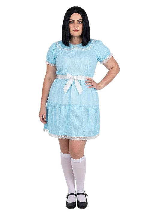 Plus Size Deluxe Creepy Twin Sister Costume for Women - US 9330