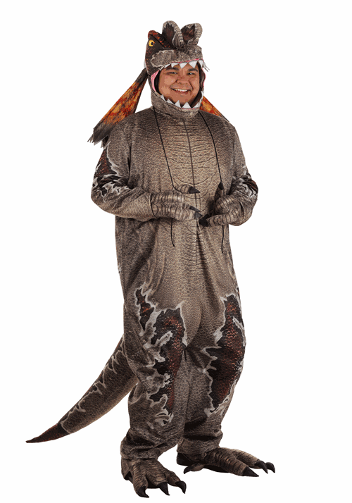 Plus Size Deluxe Dilophosaurus Costume for Adults - US 1666