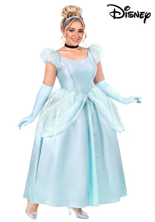 Plus Size Deluxe Disney Cinderella Costume Dress for Women - US 8704