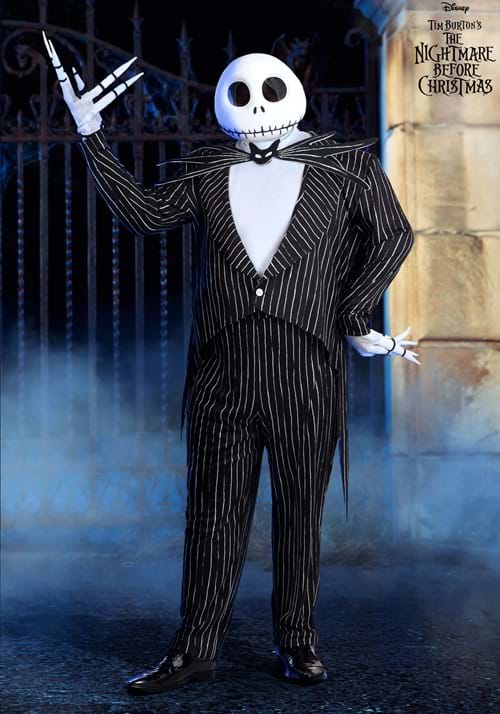 Plus Size Deluxe Disney Jack Skellington Costume for Men - US 7853