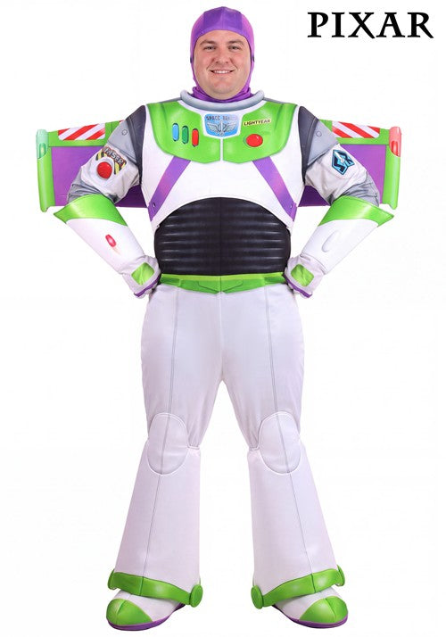 Plus Size Deluxe Disney Pixar Buzz Lightyear Costume for Men - US 1454