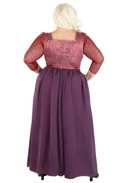 Women's Plus Size Deluxe Disney Hocus Pocus Sarah Sanderson Costume Dress - US 7495