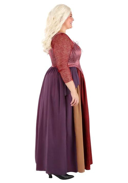Women's Plus Size Deluxe Disney Hocus Pocus Sarah Sanderson Costume Dress - US 7495