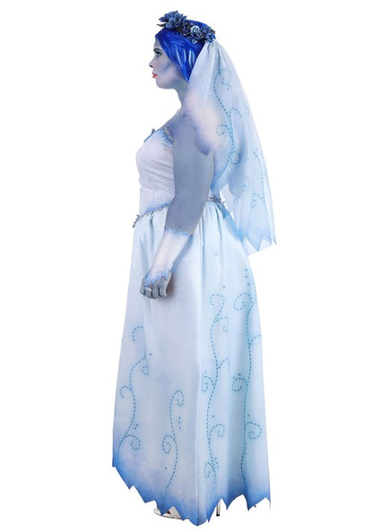 Plus Size Deluxe Corpse Bride Emily Costume Dress for Women - US 0931