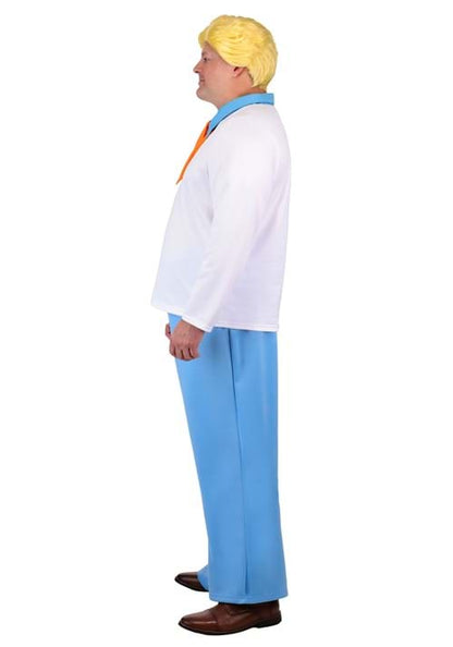 Plus Size Deluxe Scooby Doo Fred Costume for Men - US 1443