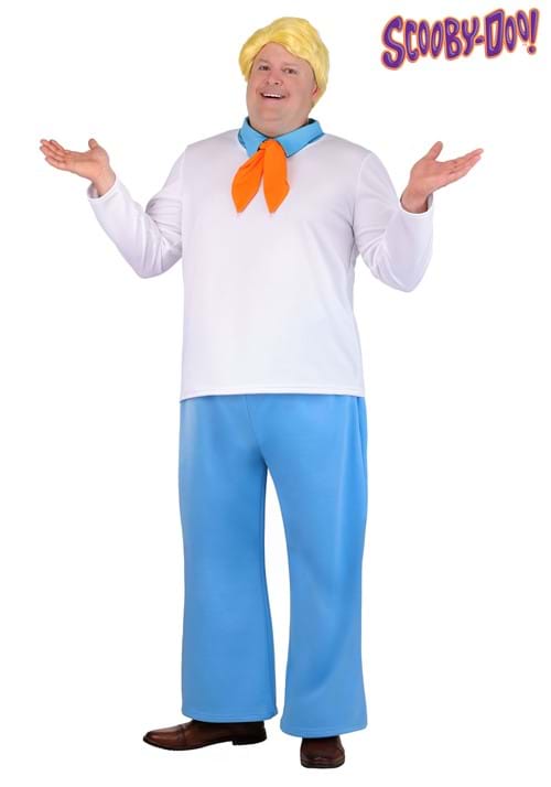 Plus Size Deluxe Scooby Doo Fred Costume for Men - US 1443