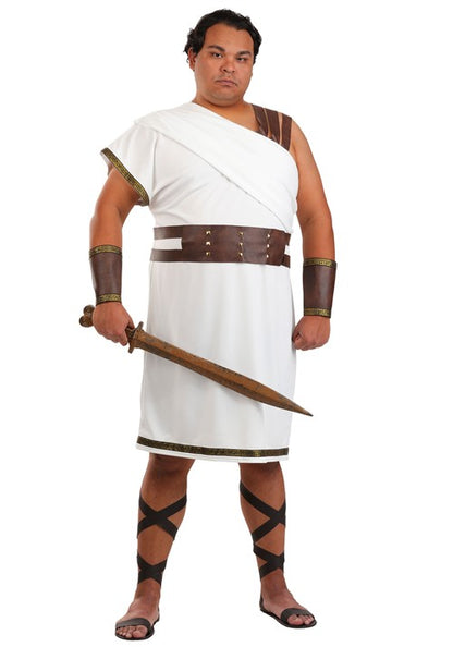 Plus Size Deluxe Greek Warrior Costume for Men - US 2012