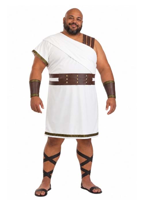 Plus Size Deluxe Greek Warrior Costume for Men - US 2012