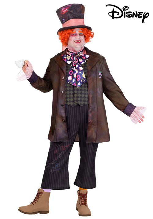 Plus Size Deluxe Live Action Disney Mad Hatter Costume for Men - US 5275