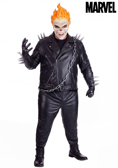 Plus Size Deluxe Marvel Ghost Rider Costume for Men - US 2854
