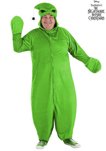 Plus Size Deluxe Nightmare Before Christmas Green Oogie Boogie Costume for Adults - US 4491