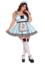 Plus Size Deluxe Punky Alice Costume Dress for Women - US 0433
