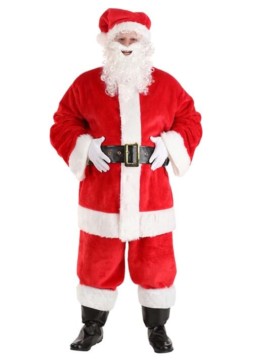 Plus Size Deluxe Red Santa Claus Costume for Men - US 2471