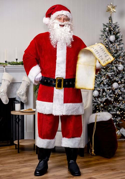 Plus Size Deluxe Red Santa Claus Costume for Men - US 2471