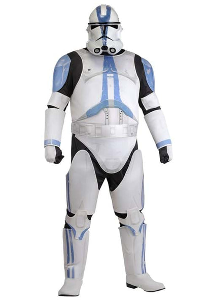 Plus Size Deluxe Star Wars Clone Trooper Costume for Men - US 4025