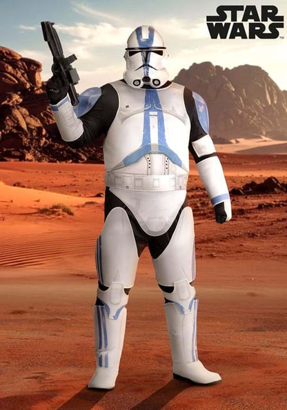 Plus Size Deluxe Star Wars Clone Trooper Costume for Men - US 4025