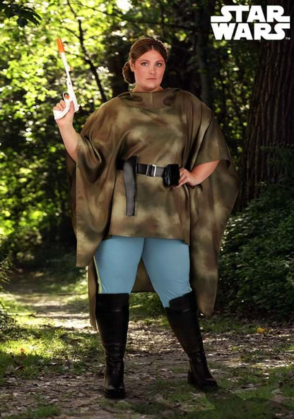 Plus Size Star War Deluxe Women's Endor Battle Leia Costume - US 2590