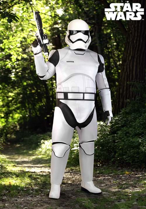 Plus Size Deluxe Star Wars First Order Stormtrooper Costume for Adults - US 1558