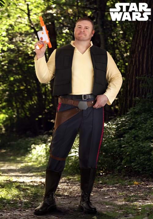 Plus Size Deluxe Star Wars Han Solo Costume for Men - US 2739