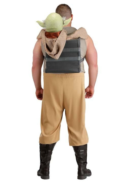 Plus Size Deluxe Star Wars Luke Skywalker with Yoda Costume for Men - US 0010