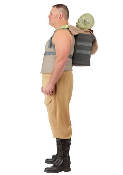 Plus Size Deluxe Star Wars Luke Skywalker with Yoda Costume for Men - US 0010