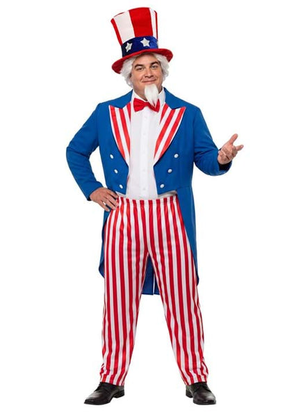 Men's Plus Size Deluxe Uncle Sam Costume - US 8742