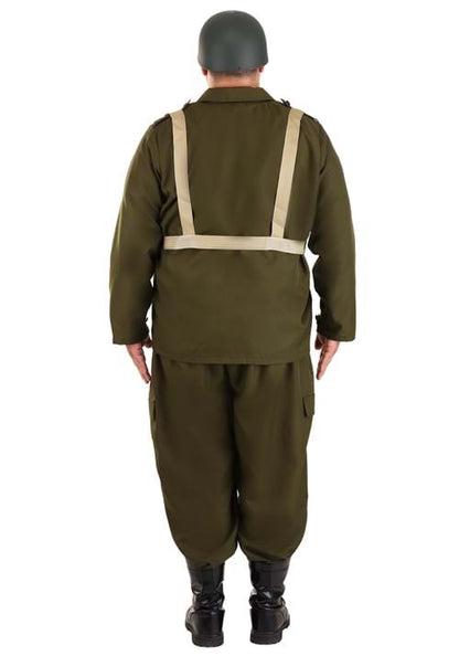 Plus Size Deluxe WW2 Soldier Costume for Men - US 0125