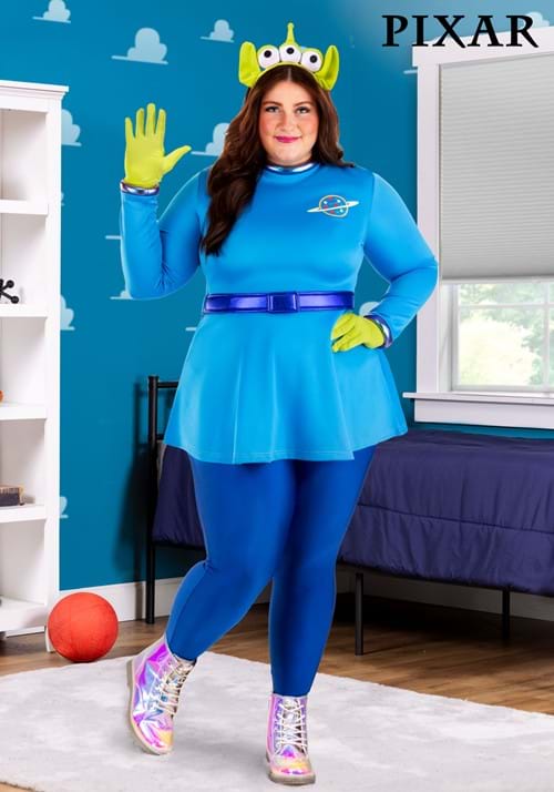 Women's Plus Size Disney and Pixar Toy Story Alien Costume Dress - US 7830