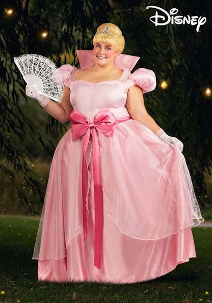 Women's Plus Size Disney Princess and the Frog Charlotte Costume Dress - US 3745