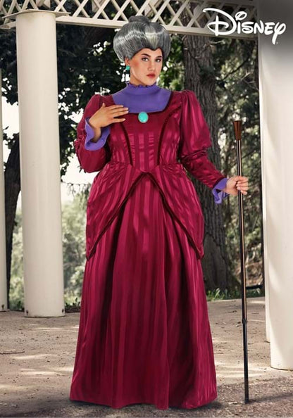 Women's Plus Size Disney Cinderella Lady Tremaine Costume Dress - US 5369
