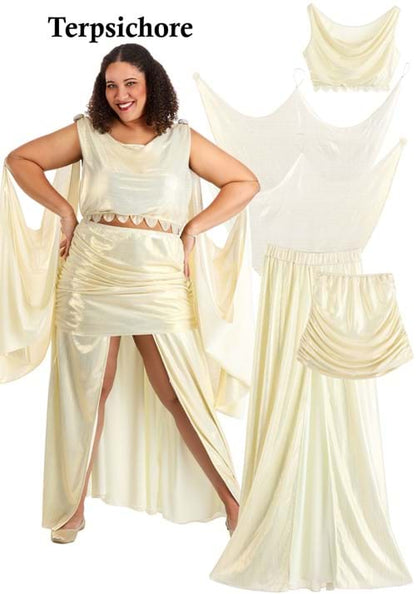 Women's Plus Size Disney Hercules Muses Costume Set - US 7864