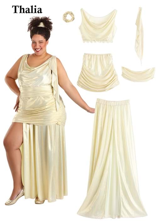 Women's Plus Size Disney Hercules Muses Costume Set - US 7864