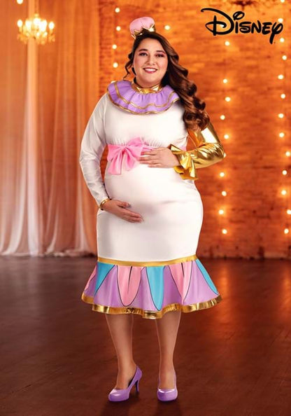 Plus Size Disney Mrs. Potts Maternity Women's Costume - US 5260