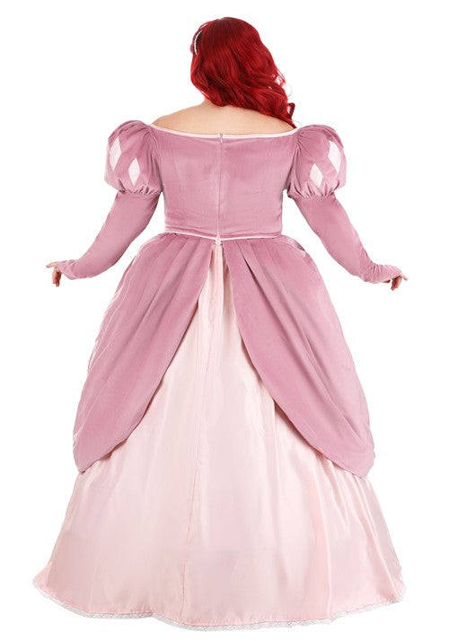 Women's Plus Size Disney The Little Mermaid Pink Dress Ariel Costume Dress - US 8772