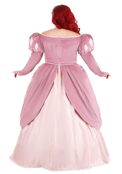 Women's Plus Size Disney The Little Mermaid Pink Dress Ariel Costume Dress - US 8772
