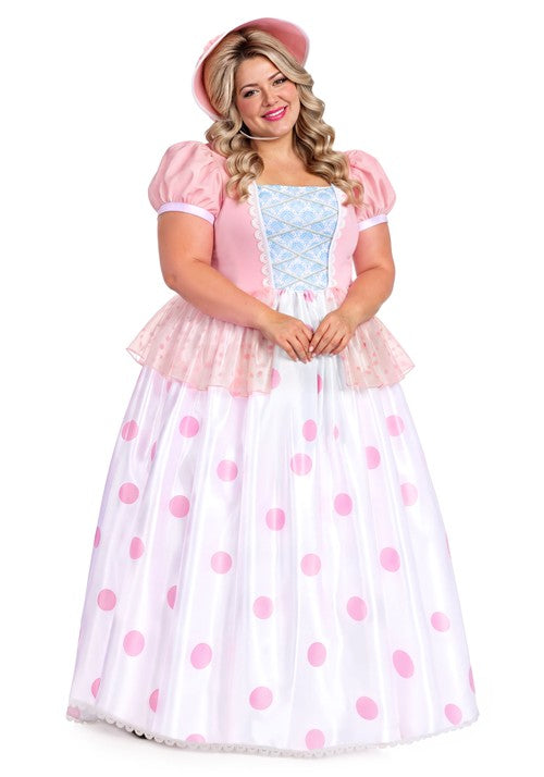 Plus Size Disney Pixar Toy Story Bo Peep Costume Dress for Women - US 2814