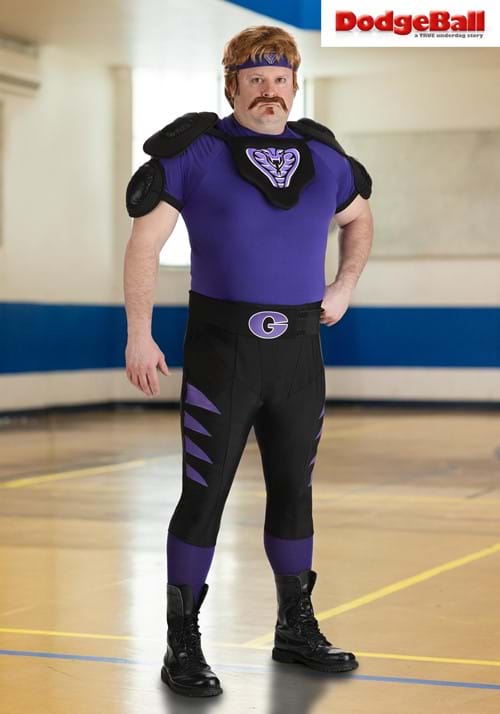 Plus Size Dodgeball Purple Cobra Men's Costume - US 2781