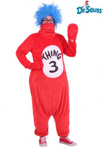 Plus Size Dr. Seuss Cat in the Hat Thing 3 Costume for Adults - US 3728