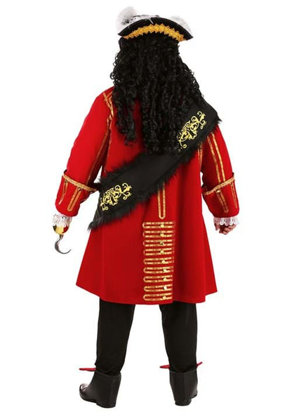 Plus Size Elite Captain Hook Costume for Men - US 1296